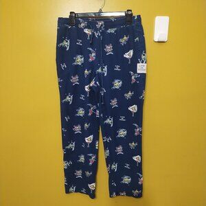 Life is Good "Winter-Themed" Cotton PJ Pants M Preppy Y2K